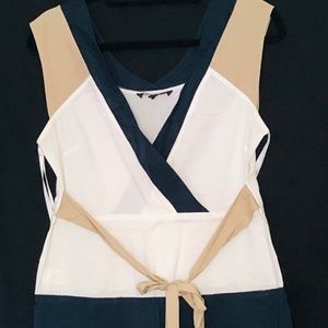 Tri-Color Dress Top